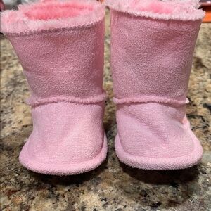 Pink Baby Booties